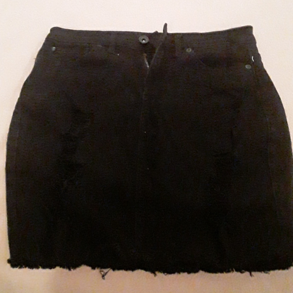 Jean cut skirt